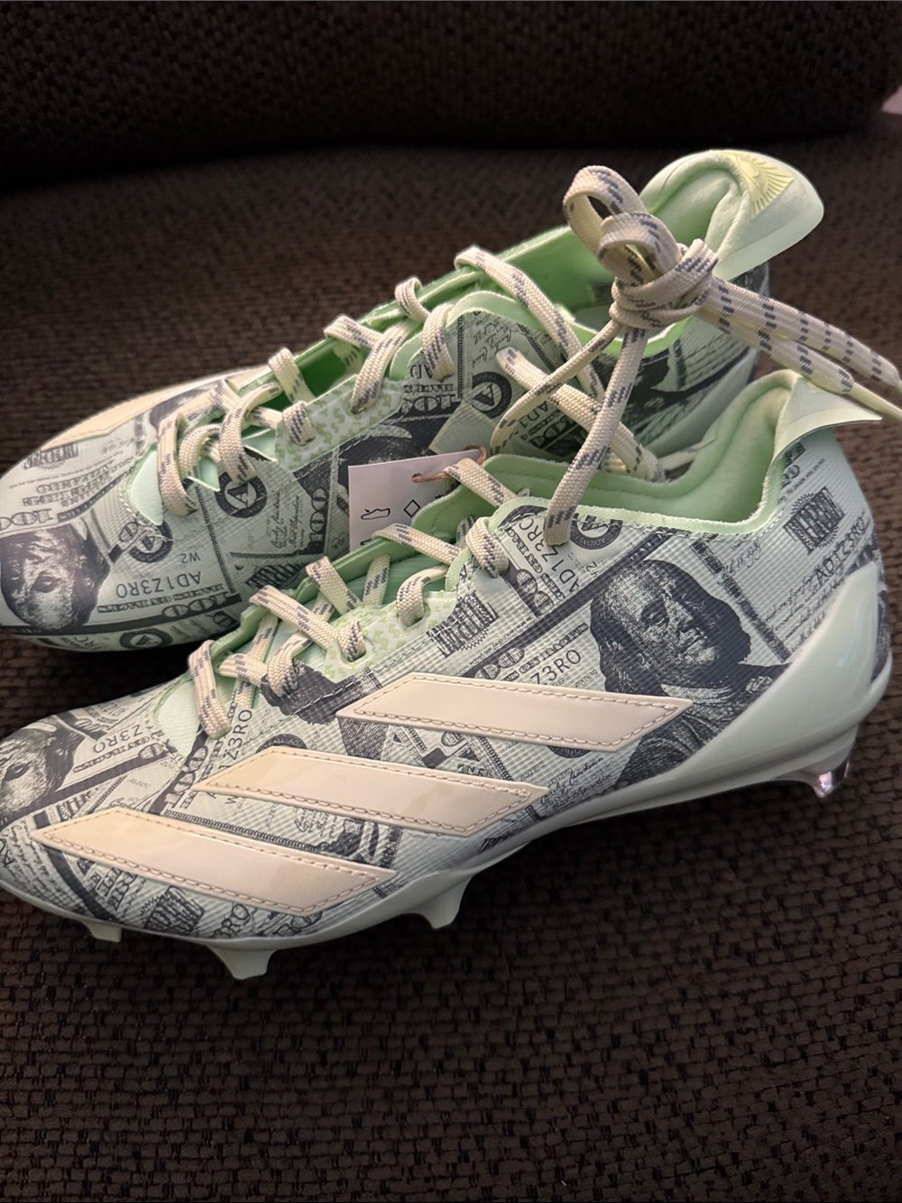 Adidas adizero “Currency Neutral” Football Cleats men’s Sz 7.5 JQ 3980 NWT